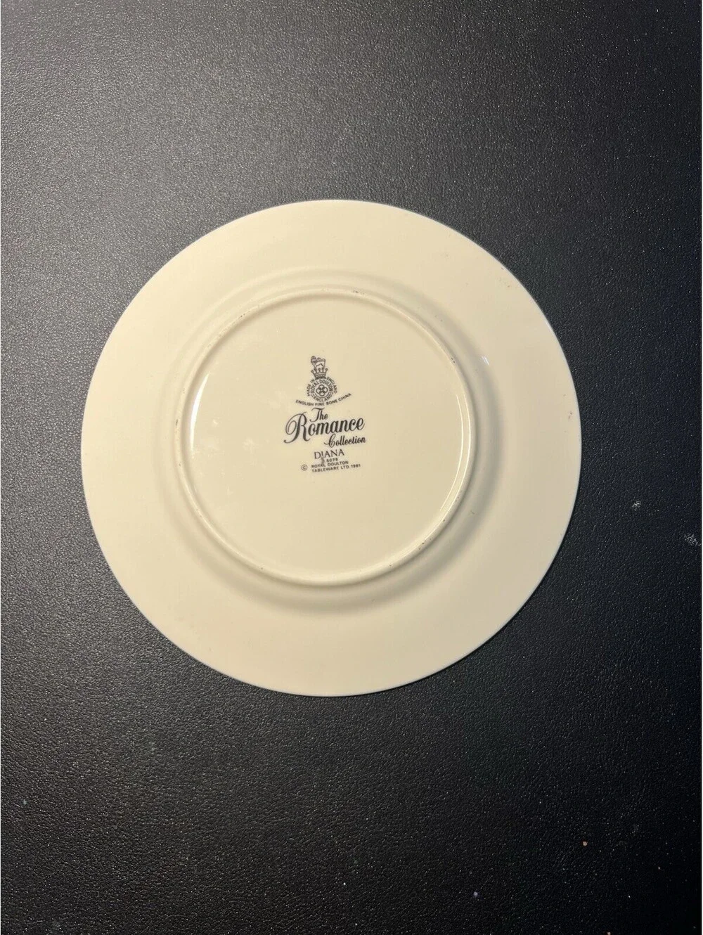 Royal Doulton 1980s 3 Piece Plate Setting Diana Romance Collection Bone China